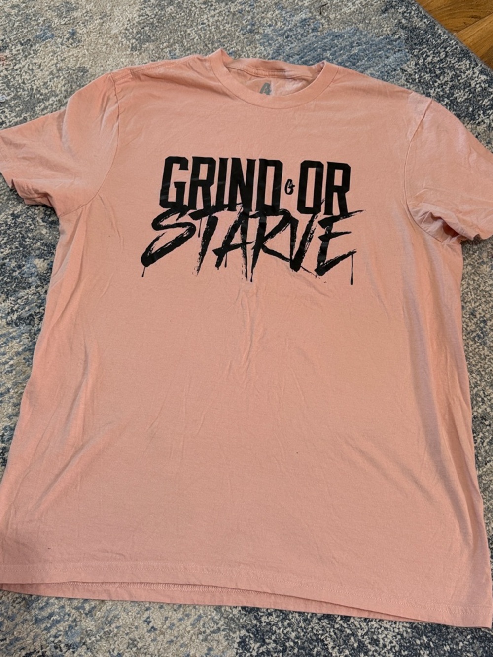 Grind or Starve Graphic Tee - Pink